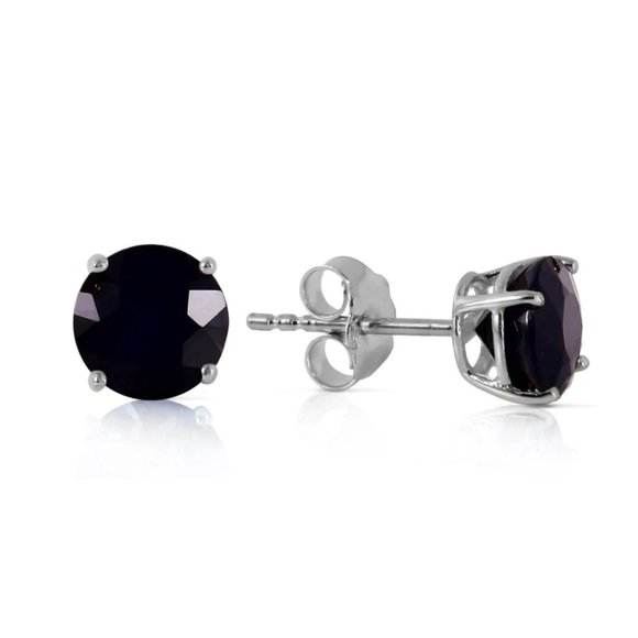 14K White Gold Stud Earrings 1.0 Carat - Picture 1 of 1